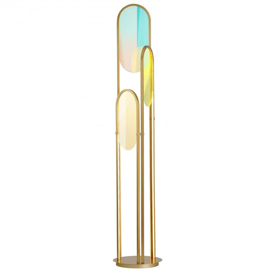 Studio M Lighting SM24889DCNAB Trance 3-Light LED Floor Lamp