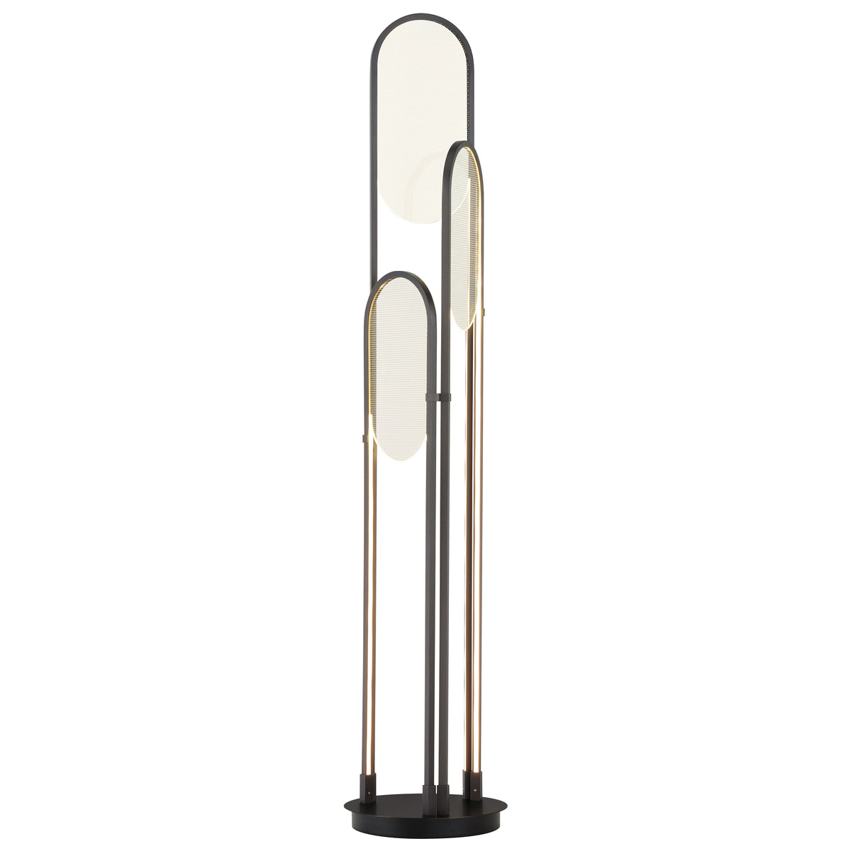 Studio M Lighting SM24889GM Trance 3-Light LED Floor Lamp