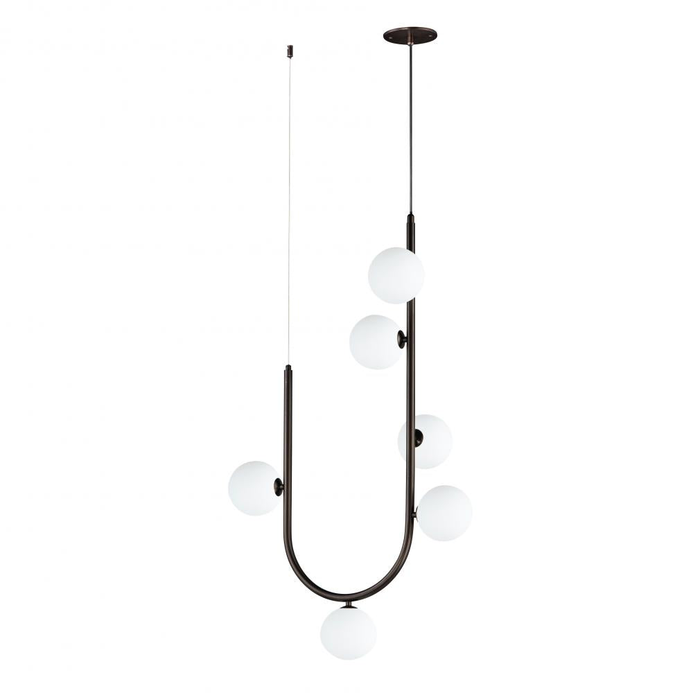 Studio M Lighting SM24906BBZ Contour 6-Light Cord Hung Pendant 3000K