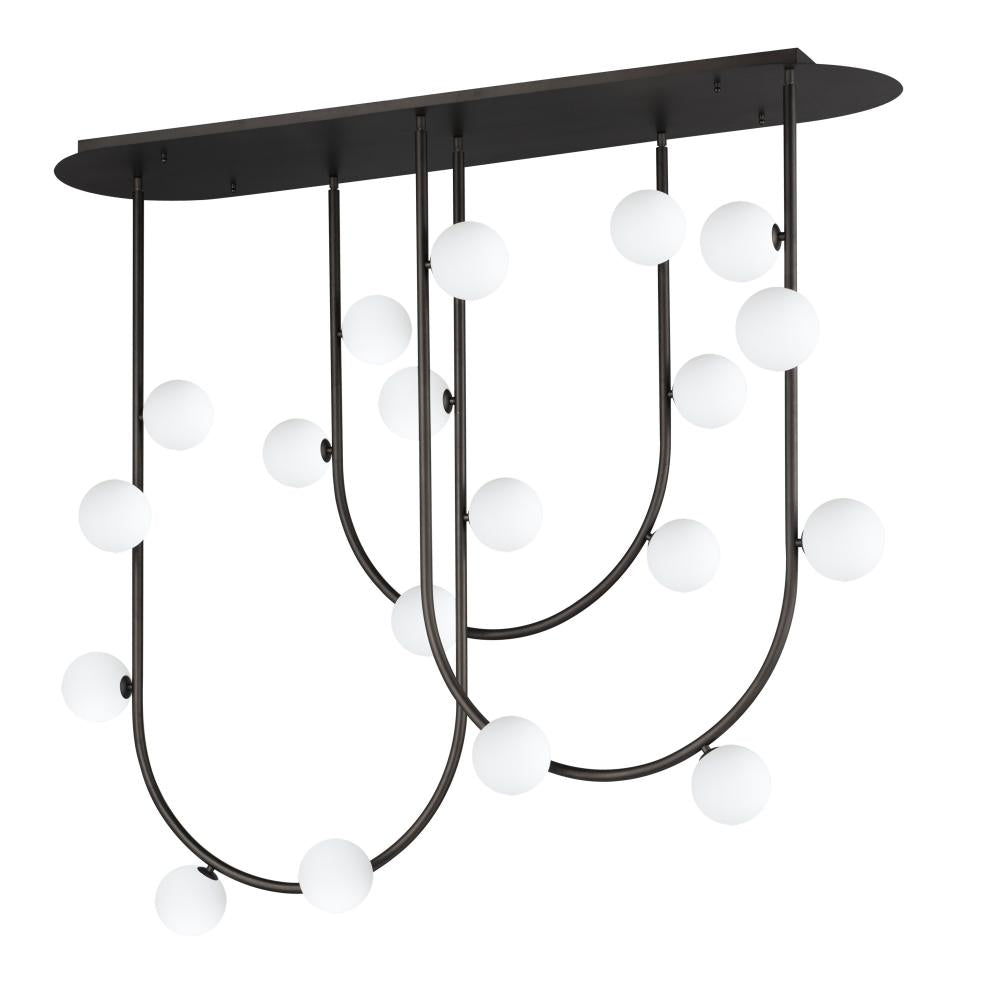 Studio M Lighting SM24919BBZ Contour 19-Light Fixed Stem Ceiling Light 3000K