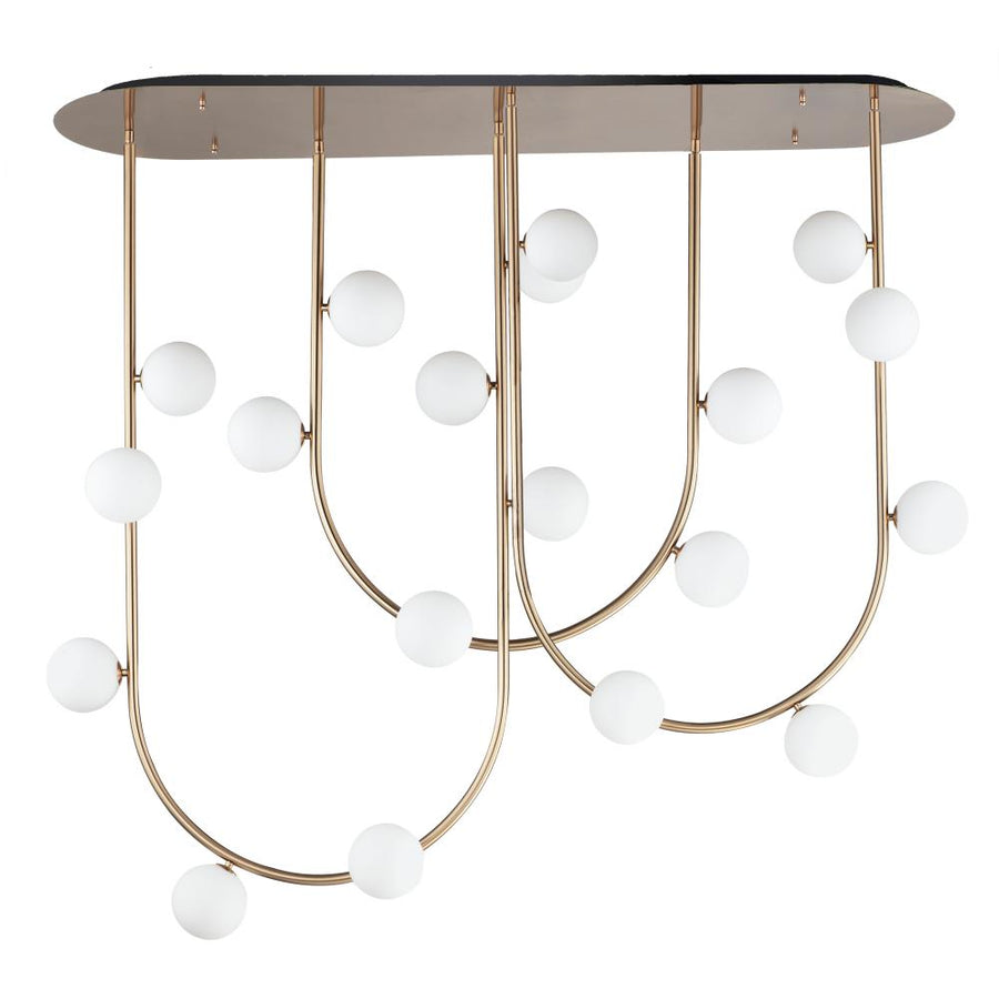 Studio M Lighting SM24919HR Contour 19-Light Fixed Stem Ceiling Light 3000K