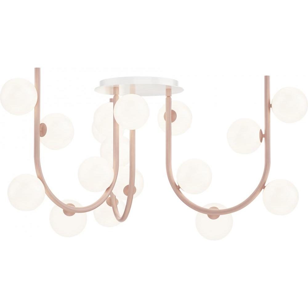 Studio M Lighting SM24963PP Contour MTO Contour 18-Light MTO Fixed Pendant - Palazzo Pink