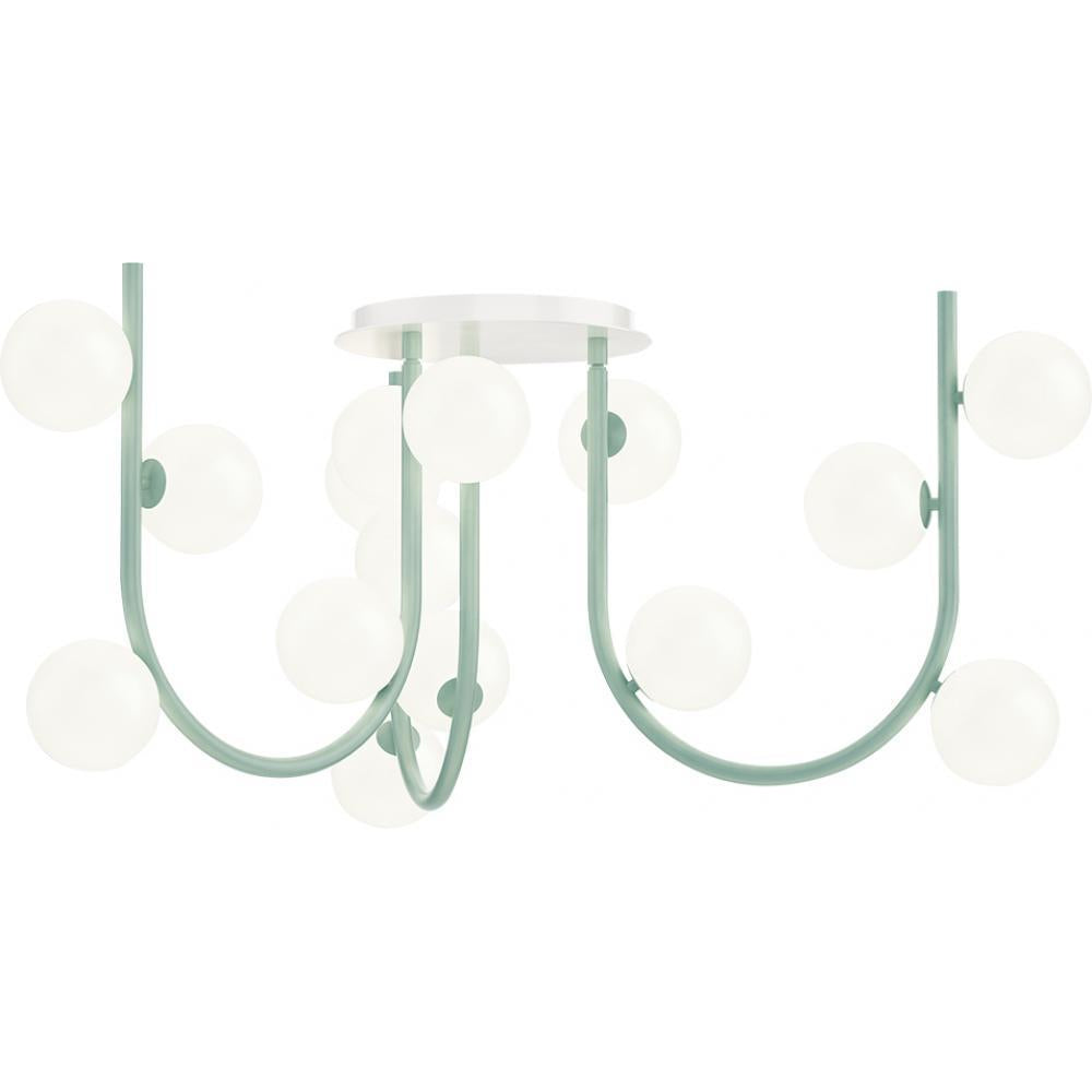 Studio M Lighting SM24963SB Contour MTO Contour 18-Light MTO Fixed Pendant - Stratton Blue