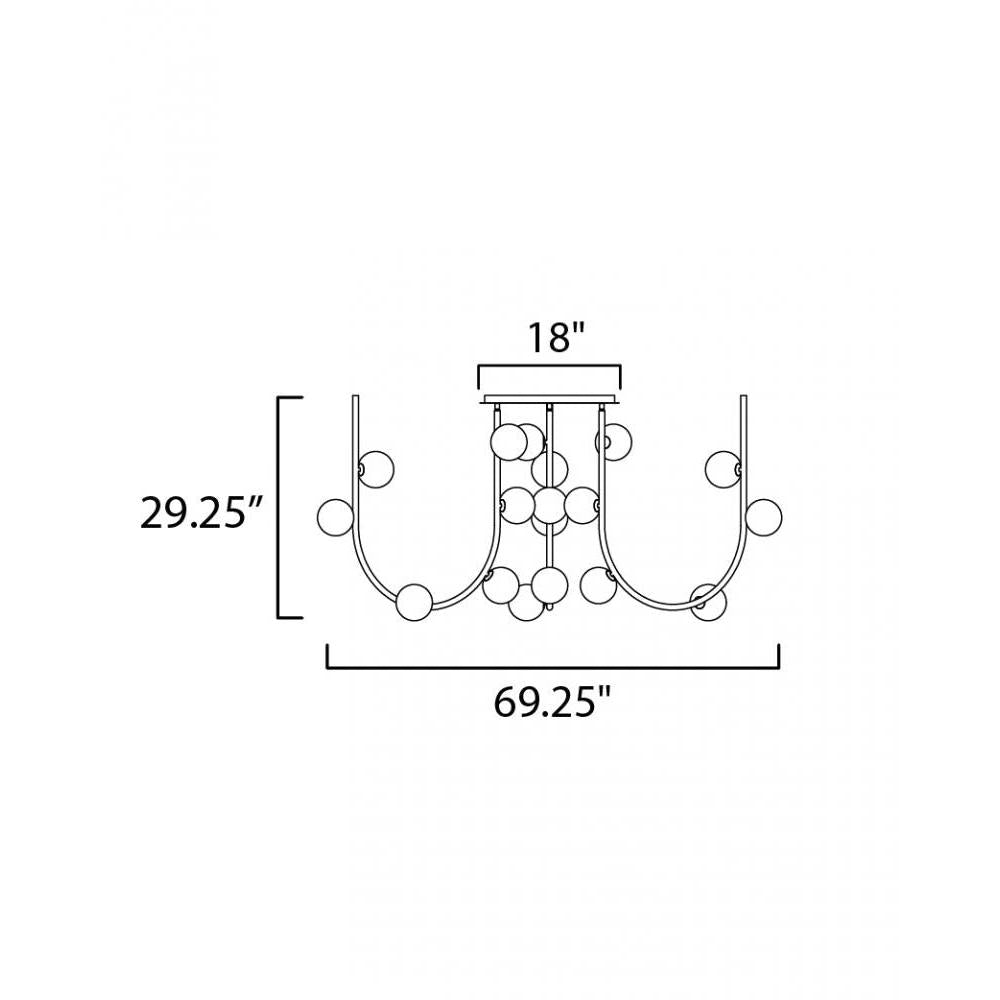Studio M CONTOUR MTO SM24963PP Chandelier - Palazzo Pink - Alternate view