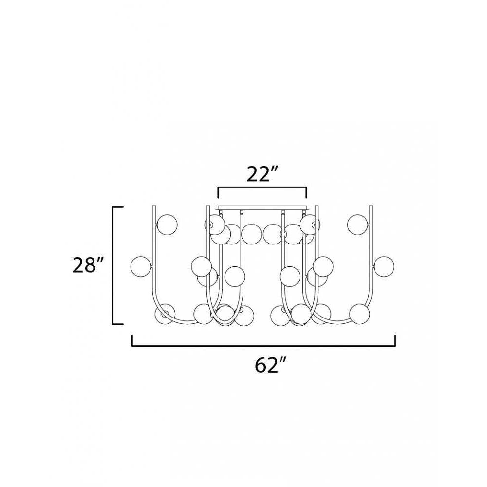 Studio M CONTOUR MTO SM24966TP Chandelier Traditional - Taupe - Alternate view