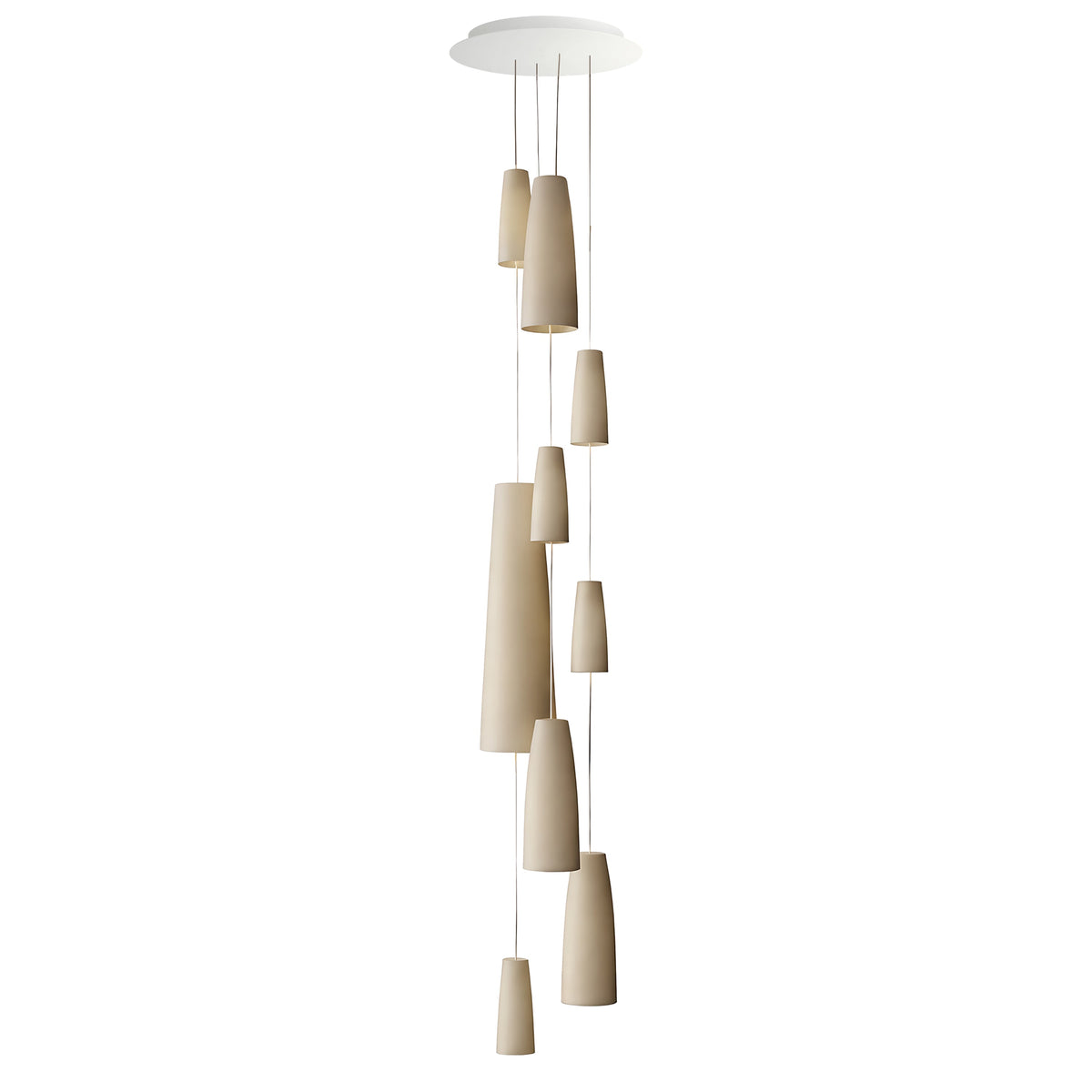 Studio M Lighting SM30009WT Stream 9-Light LED Chain Pendant