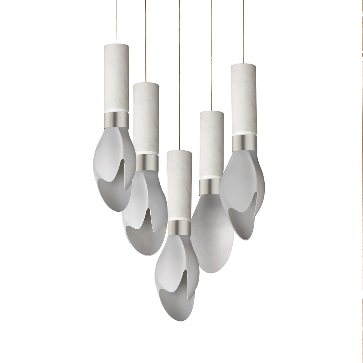 Studio M Lighting SM30145WTWCMSN Burgeon 5-Light LED Pendant