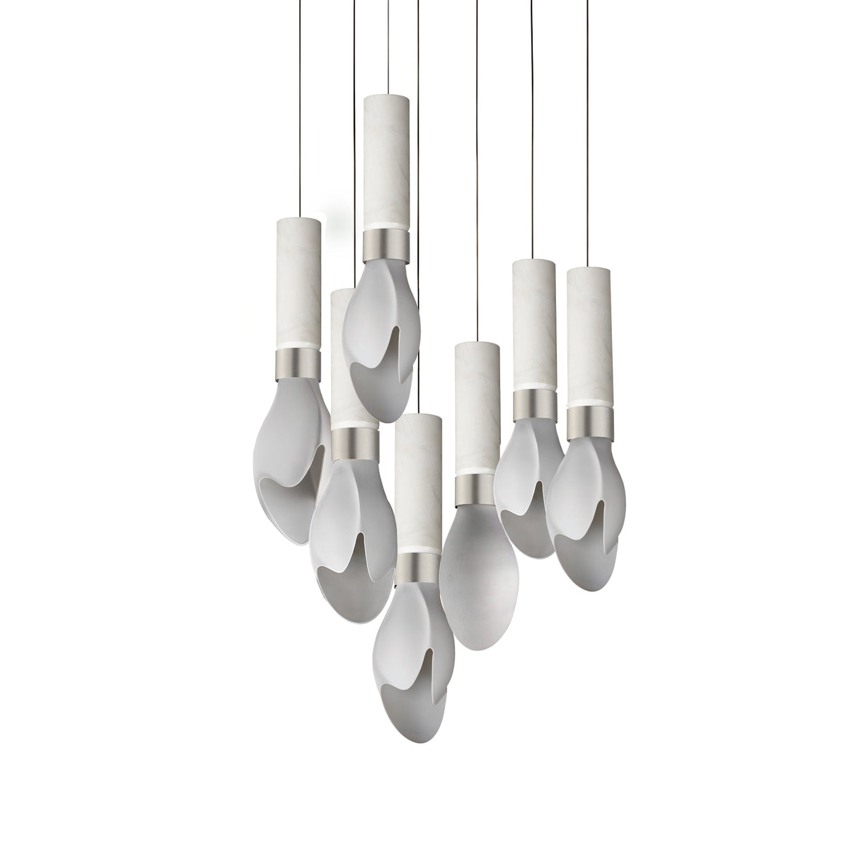 Studio M Lighting SM30147WTWCMSN Burgeon 7-Light LED Pendant