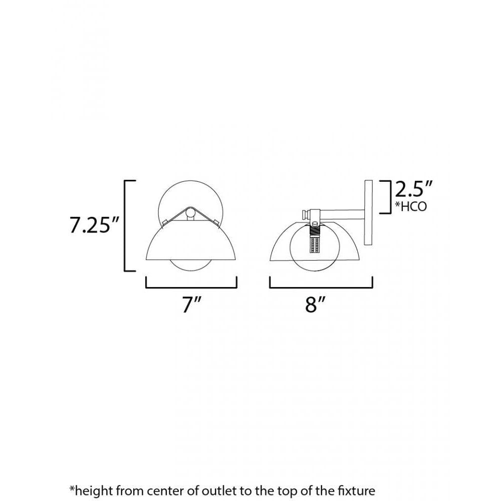 Studio M DOMAIN SM31001MSKGM Sconce Traditional - Gunmetal - Alternate view
