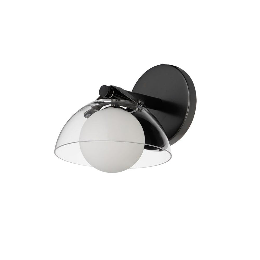 Studio M Lighting SM31001CLGM Domain 1-Light Wall Sconce - Clear/Gunmetal
