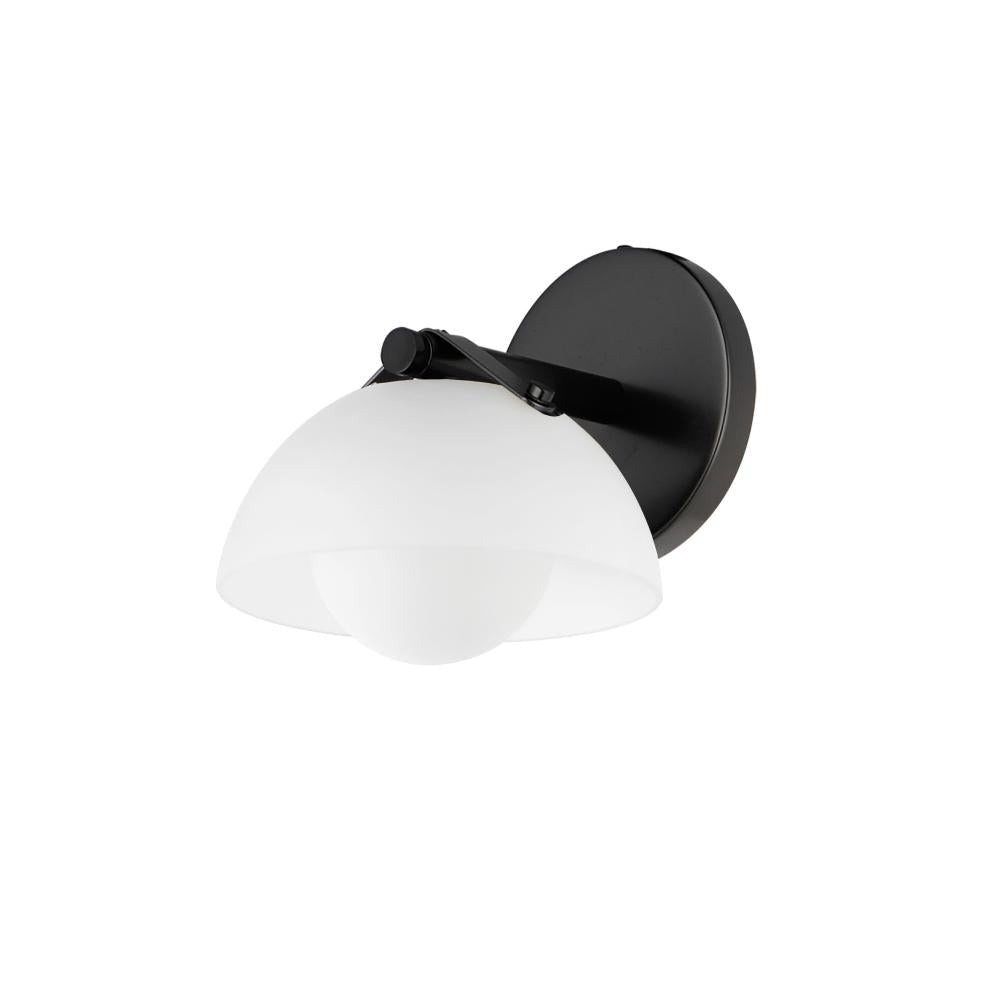 Studio M Lighting SM31001FTGM Domain 1-Light Wall Sconce - Frost/Gunmetal