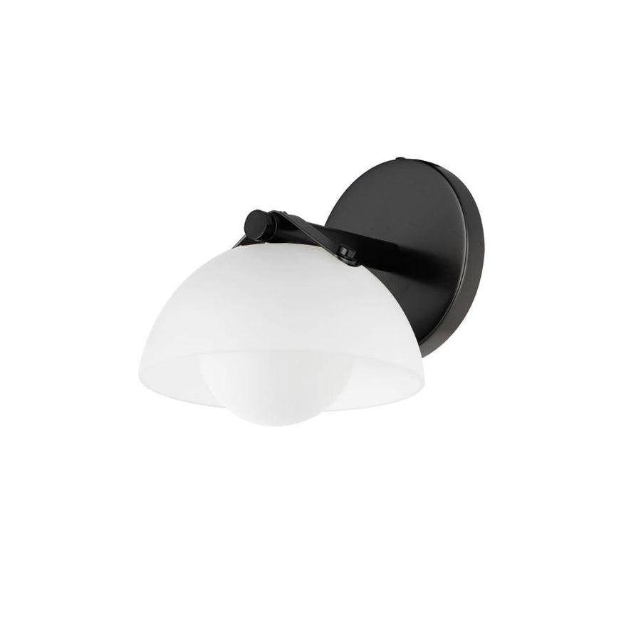 Studio M Lighting SM31001FTGM Domain 1-Light Wall Sconce - Frost/Gunmetal