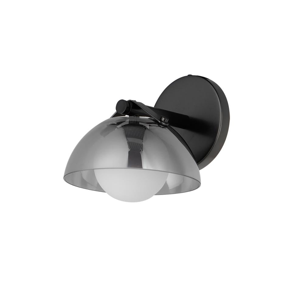 Studio M Lighting SM31001MSKGM Domain 1-Light Wall Sconce - Smoke/Gunmetal