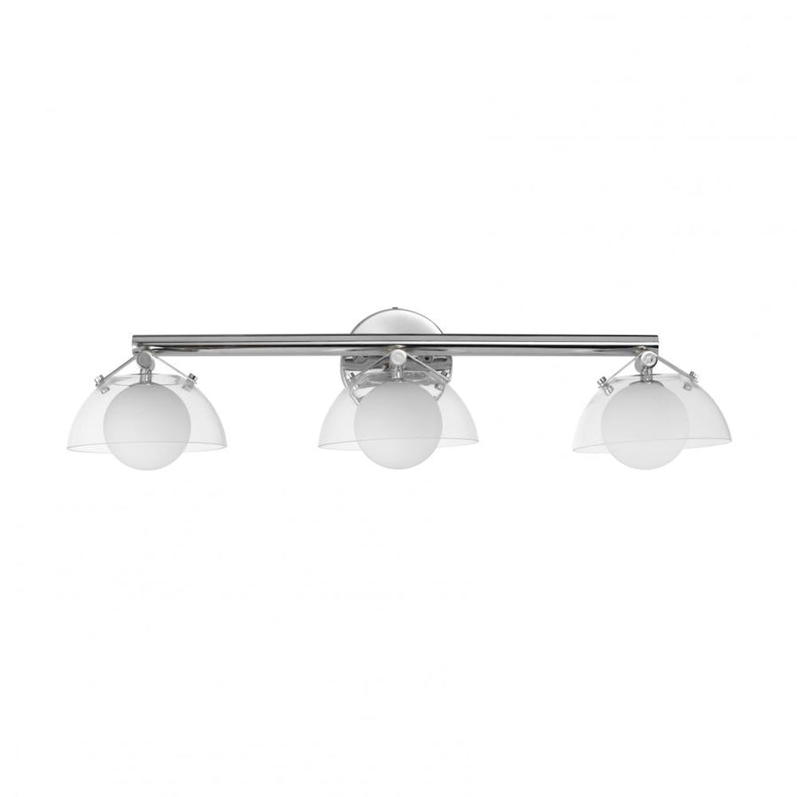 Studio M Lighting SM31003CLPC Domain 3-Light Bath Vanity - Clear/Chrome