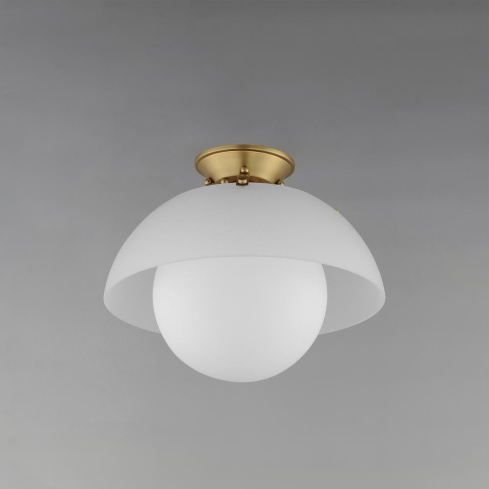 Studio M DOMAIN SM31009FTNAB Semi Flush Mt Traditional - Natural Aged Brass - Alternate view