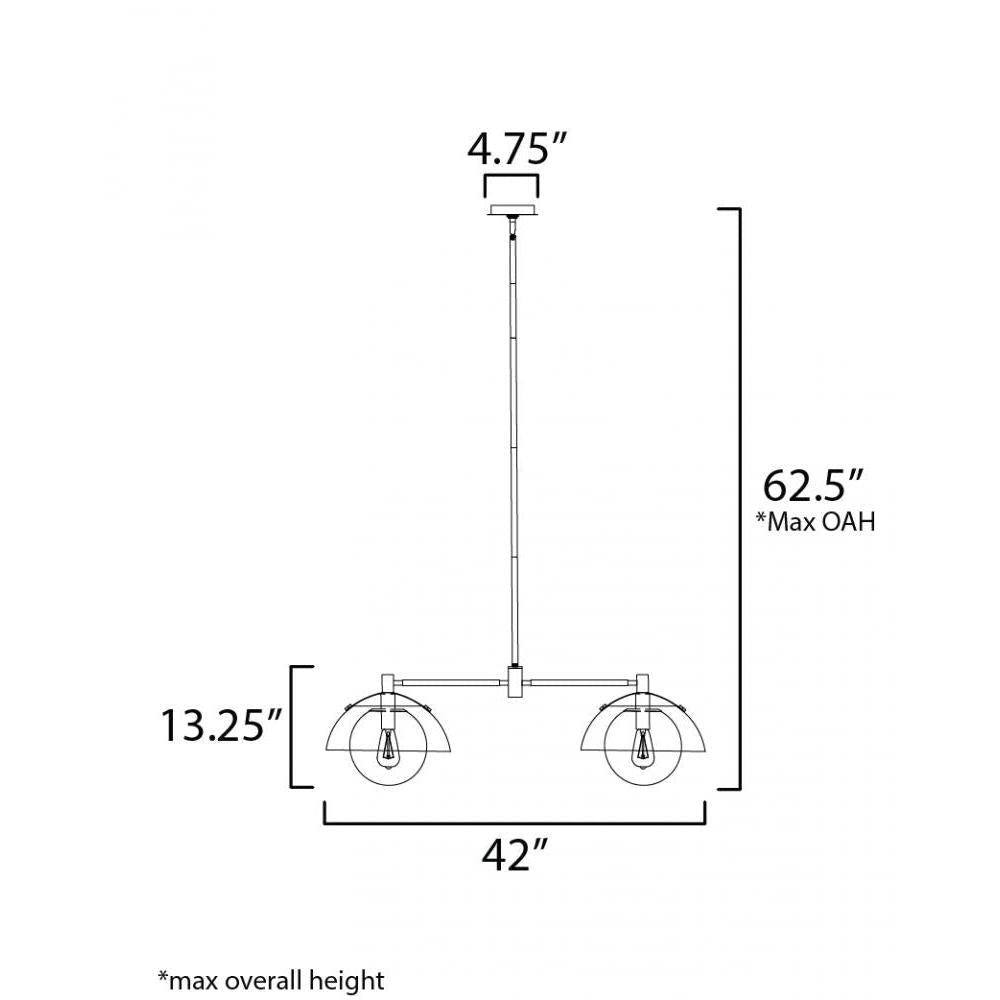 Studio M DOMAIN SM31012CLBC Pendant - Black Chrome - Alternate view