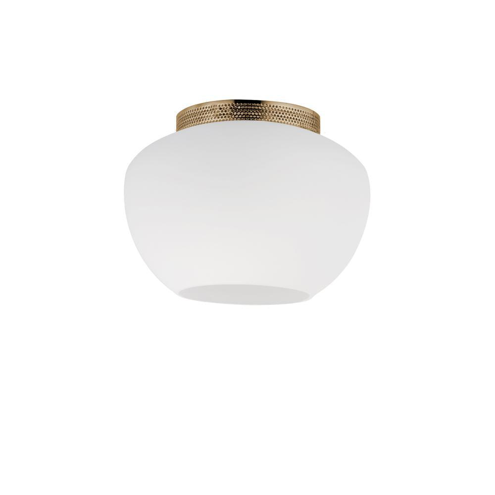 Studio M Lighting SM31080FTHR Incognito 8" Surface Mount - Frost/Heritage Brass