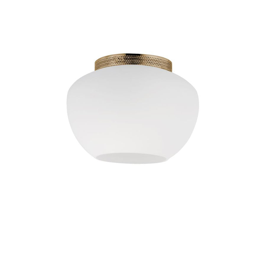 Studio M Lighting SM31080FTHR Incognito 8" Surface Mount - Frost/Heritage Brass