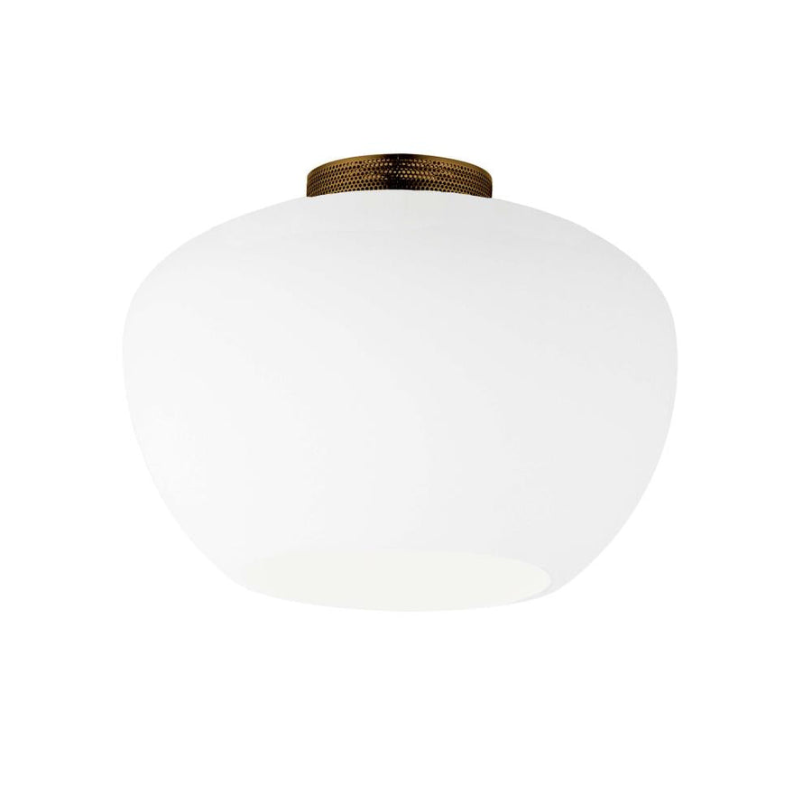 Studio M Lighting SM31084FTHR Incognito 14" Surface Mount - Frost/Heritage Brass