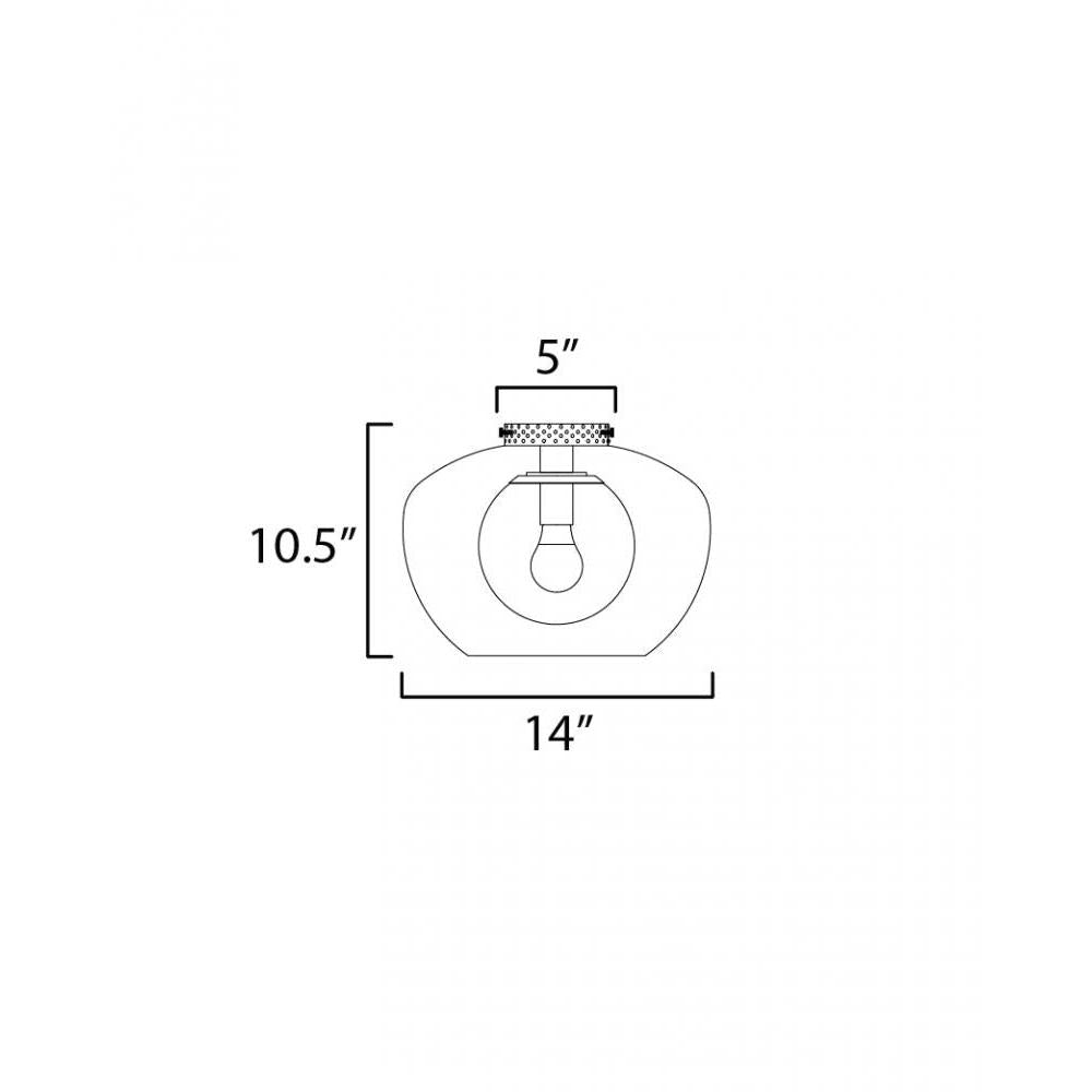 Studio M INCOGNITO SM31084MSKGM Flush Mount Traditional - Gunmetal - Alternate view