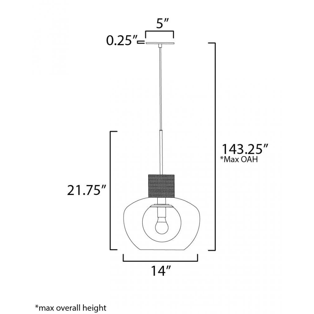 Studio M INCOGNITO SM31086CLPC Pendant Traditional - Polished Chrome - Alternate view