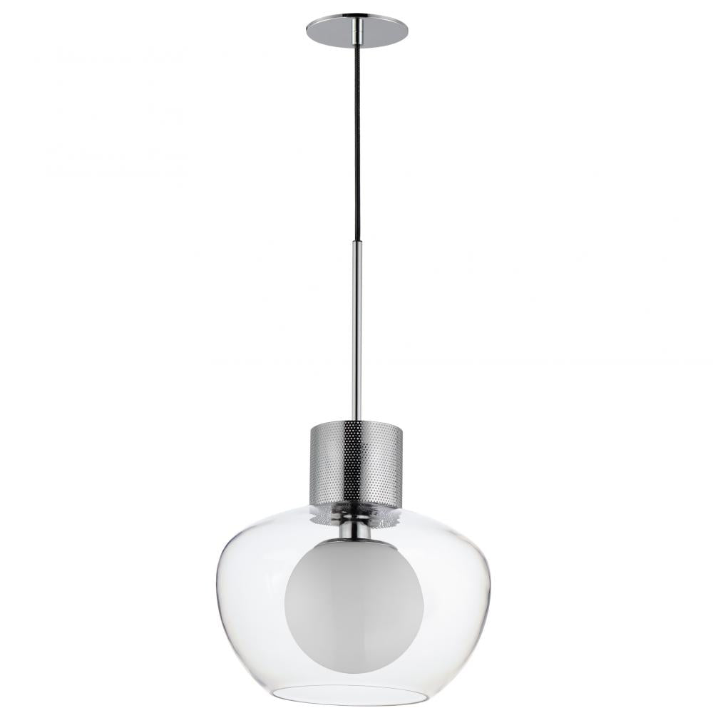 Studio M Lighting SM31086CLPC Incognito 14" Pendant - Clear/Chrome