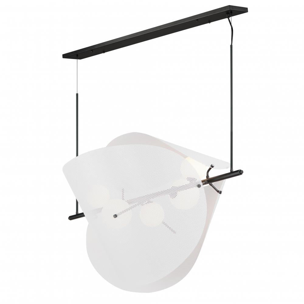 Studio M Lighting SM32305SWMW Chips 5-Light Linear Pendant - Matte White