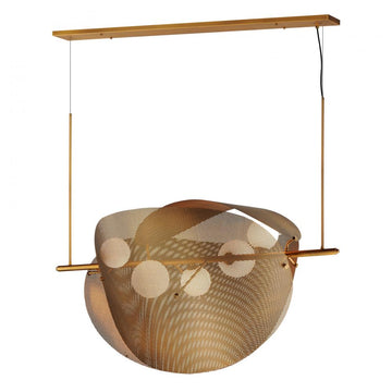 Studio M Lighting SM32305SWNAB Chips 5-Light Linear Pendant - Brass