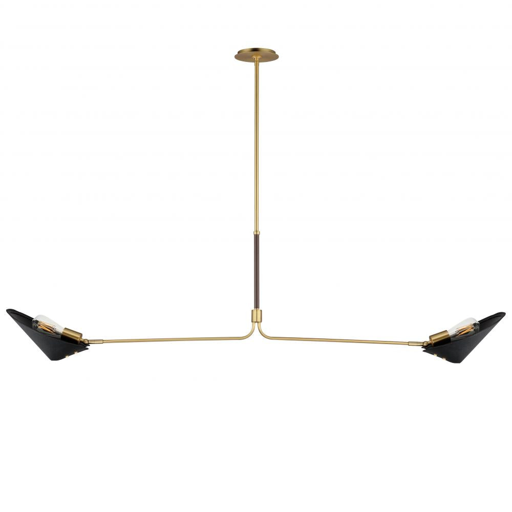 Studio M Lighting SM81802NAB Cavalier 2-Light Pendant