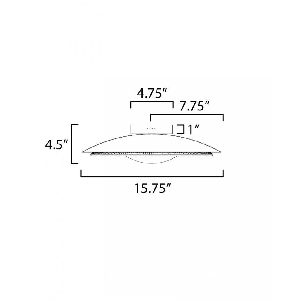 Studio M PRISMATIC SM81860CRNAB Flush Mount Traditional - Natural Aged Brass - Alternate view