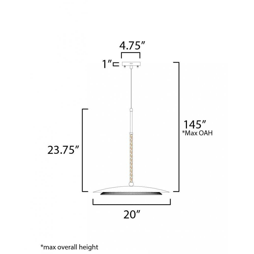 Studio M PRISMATIC SM81862CRBK Pendant - Black - Alternate view