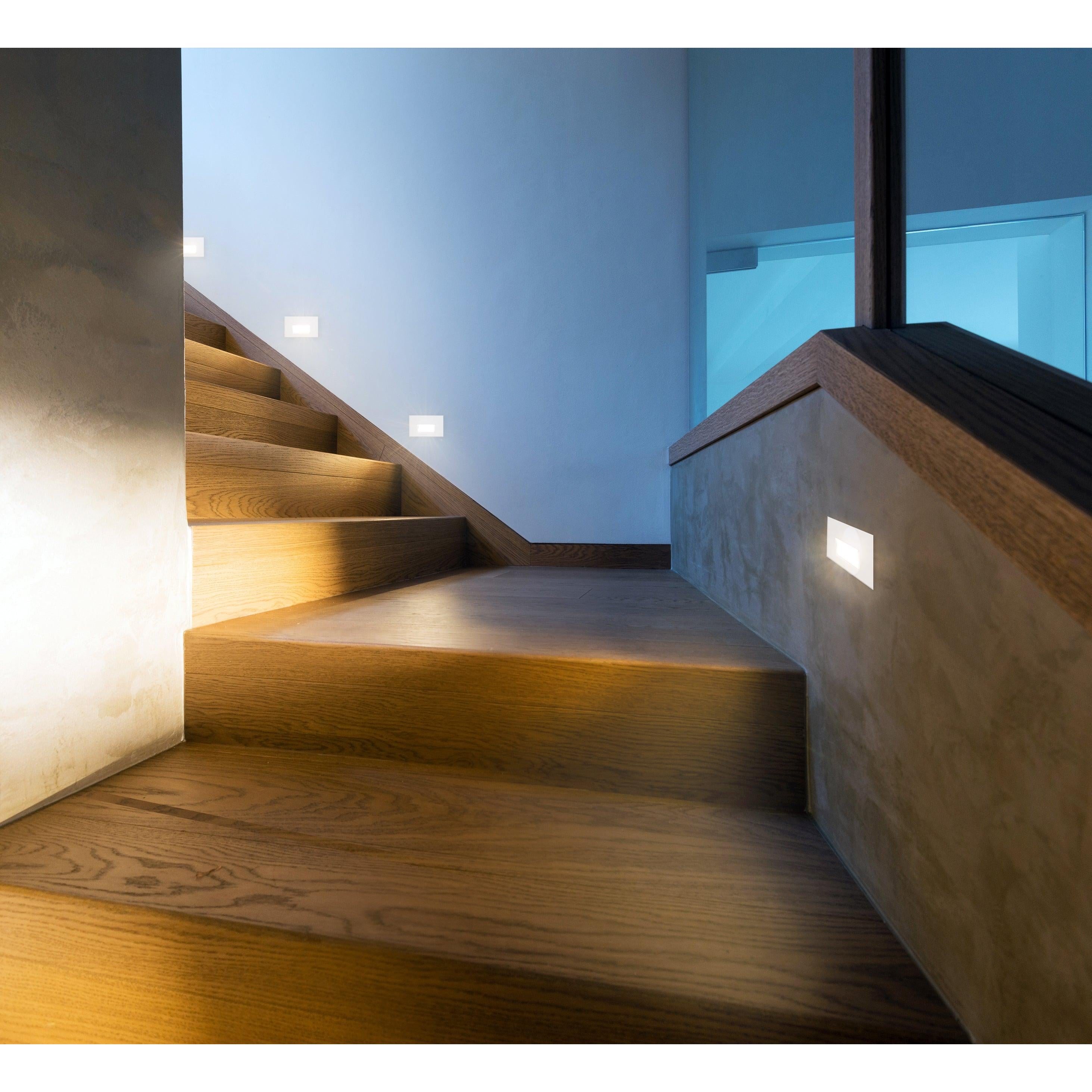 Sonic 3-in White LED Exterior Wall/Step Lights