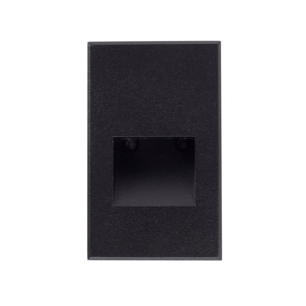 Kuzco Sonic ER3005-BK-12V Low Voltage Wall/Step Light Fixture, UL Rated, Black
