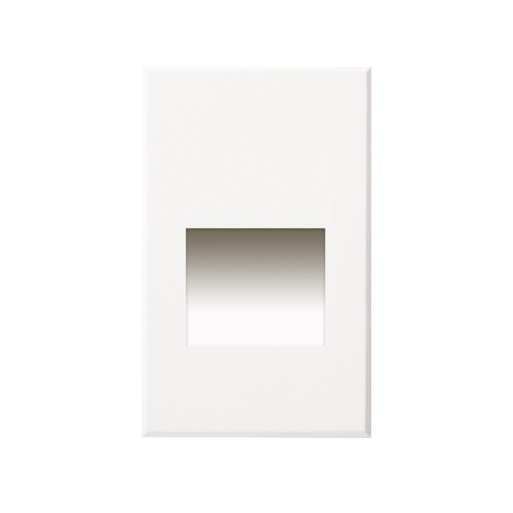Kuzco Sonic ER3005-WH-12V Exterior Low Voltage Wall/Step Light Fixture, UL Damp Rated, White