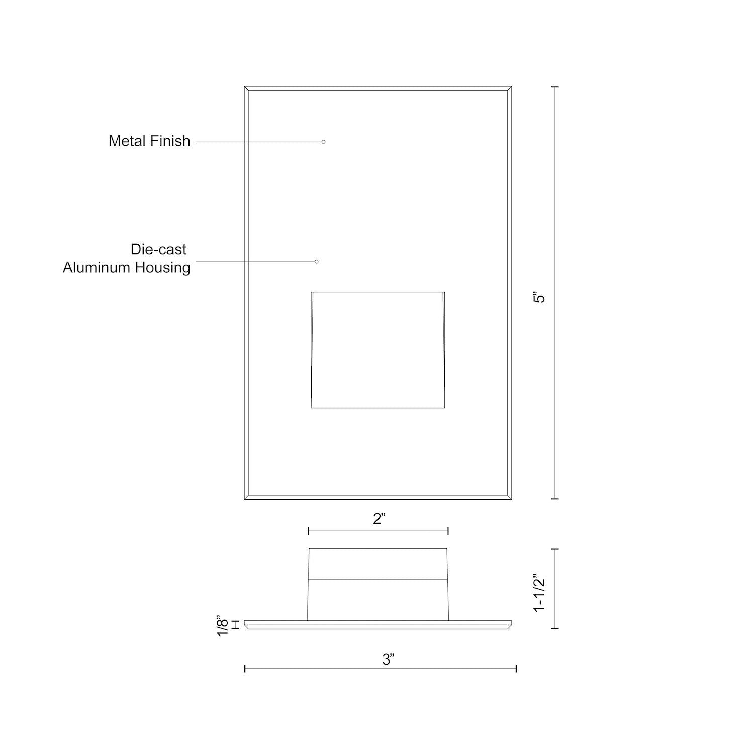 Sonic 5-in White LED Exterior Wall/Step Lights