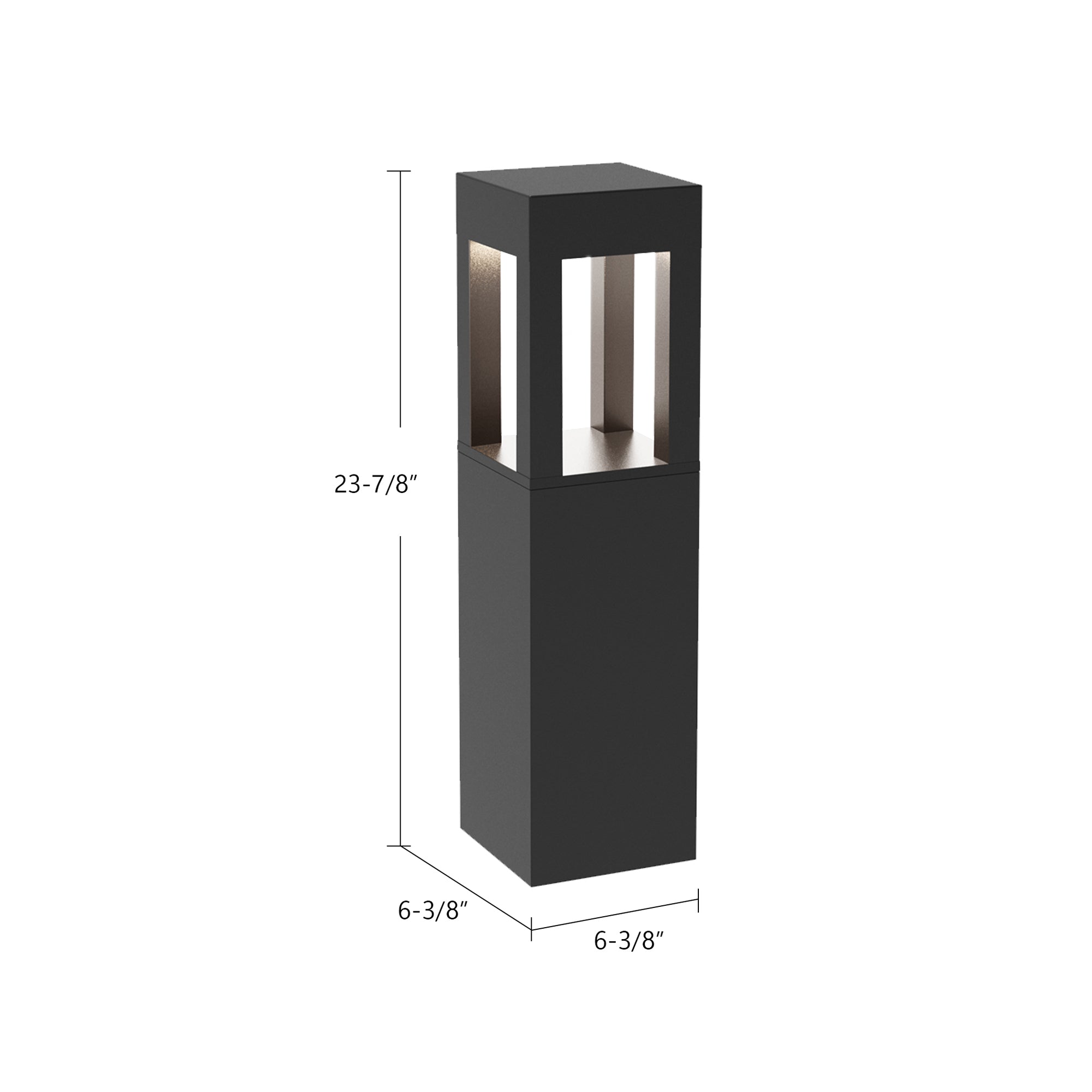 Sonoma, Bollard, 6.38" – Black – EB3024-BK