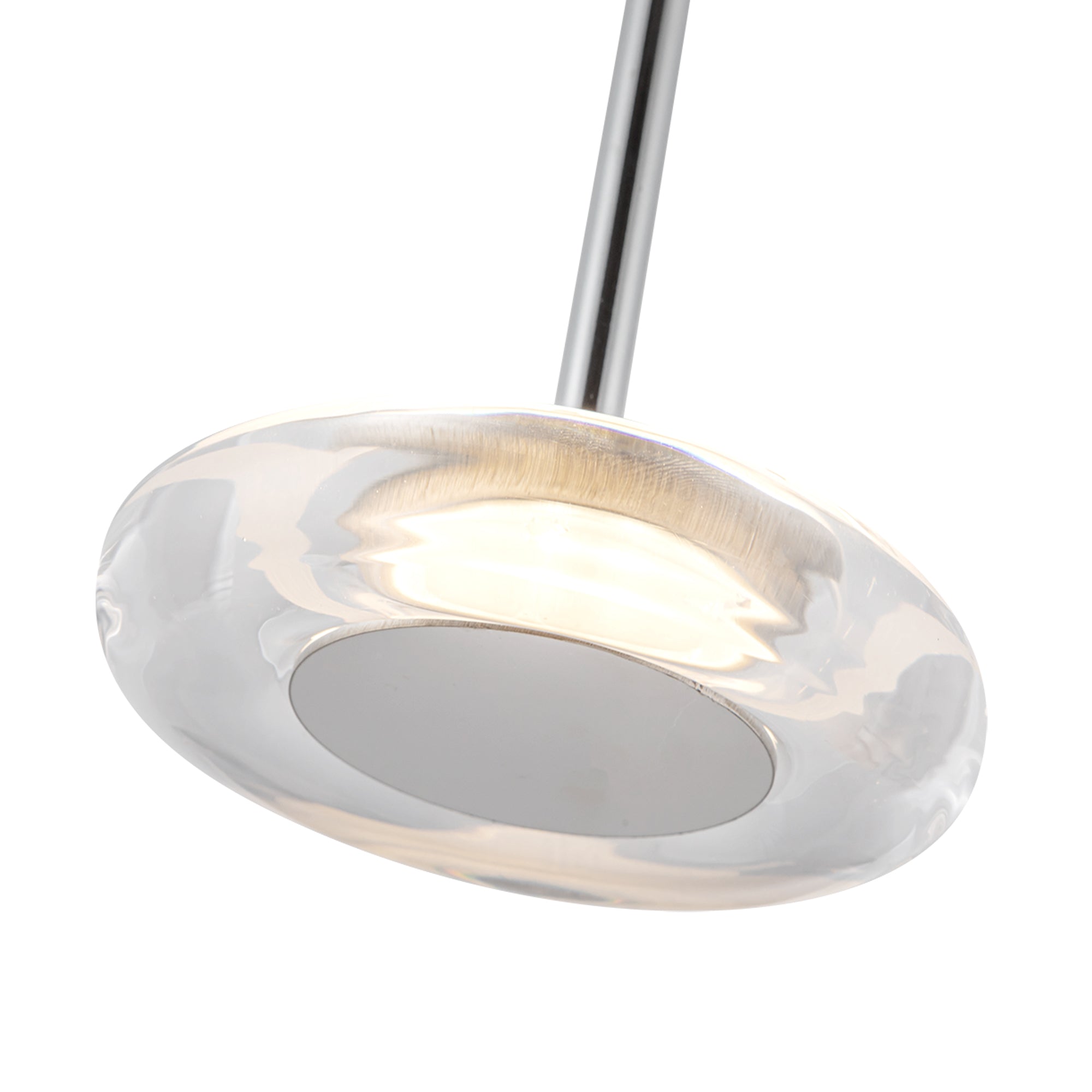 Stephord 4-in Chrome/Clear Glass LED Pendant
