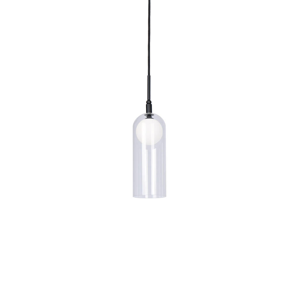 Kuzco Stylo PD19804-BK Pendant Light Fixture, UL Damp Rated, Black