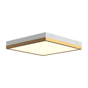 ALORA MOOD Sydney FM553214AGWH Flush Mount, UL Damp Rated, Aged Gold/White