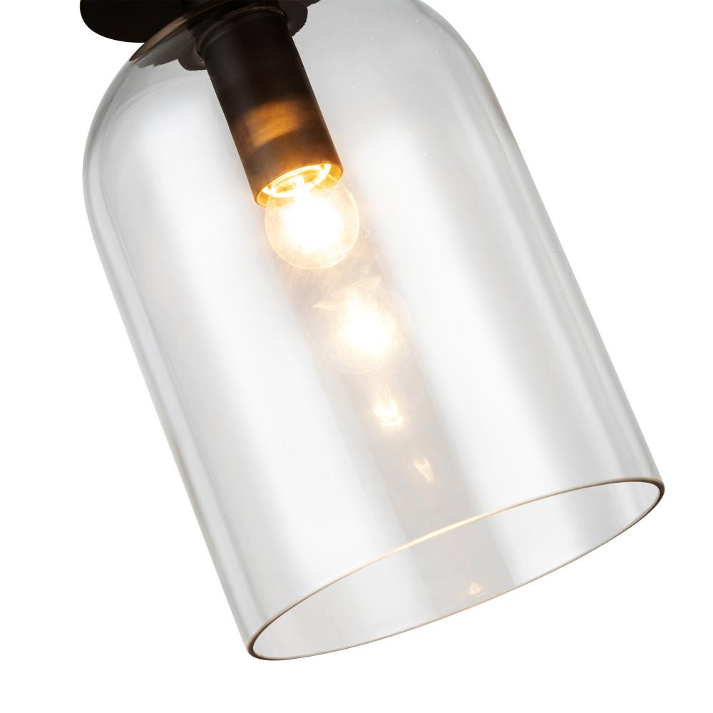ALORA MOOD Lighting PD515408MBCL Pendant, 1 Light, Matte Black/Clear Glass