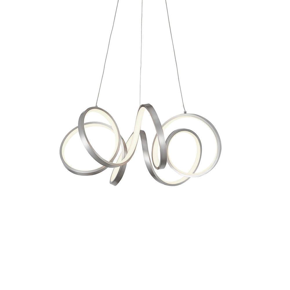 Kuzco Synergy CH93824-AS LED Chandelier, 24-in Diameter, Antique Silver