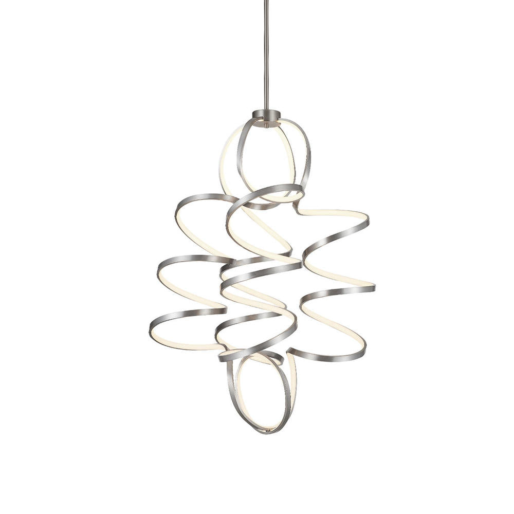 Kuzco Synergy 41-in CH93941-AS LED Chandelier, UL Damp Rated, Antique Silver