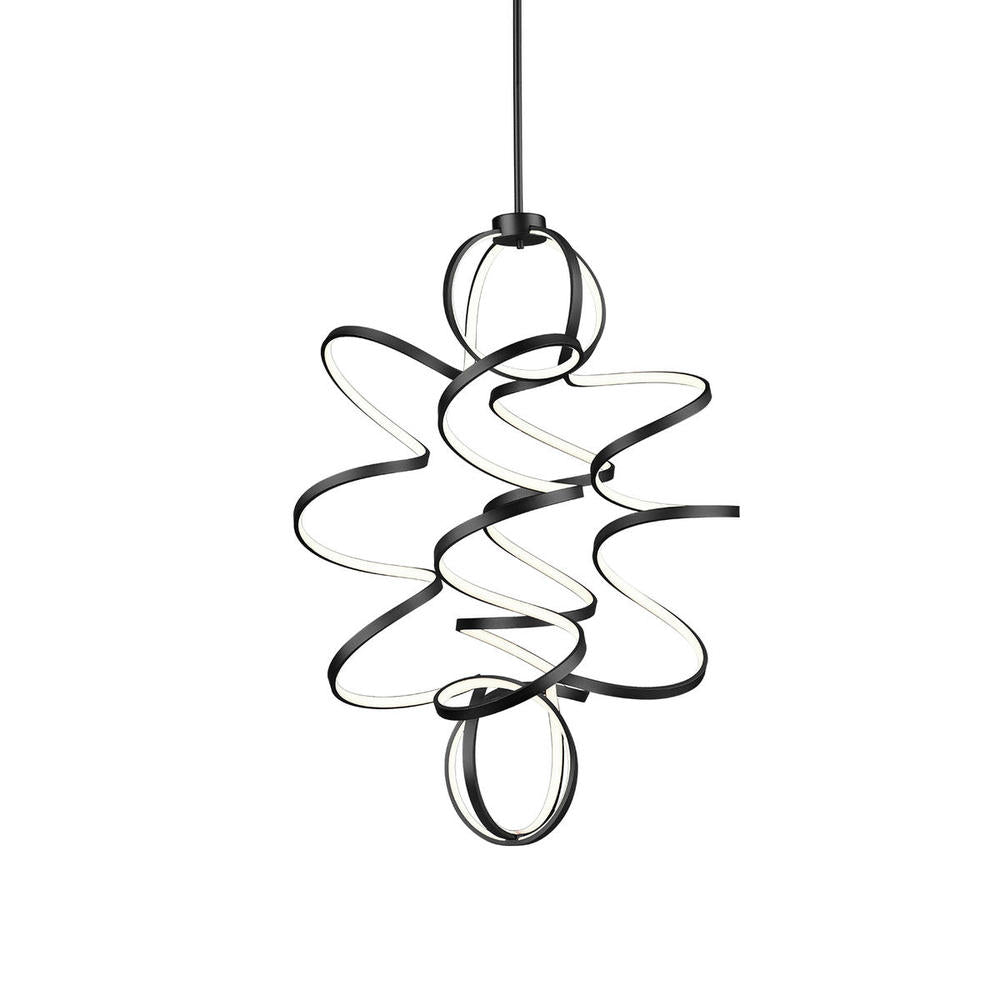 Kuzco Synergy CH93941-BK Chandelier, UL Damp Rated, Black
