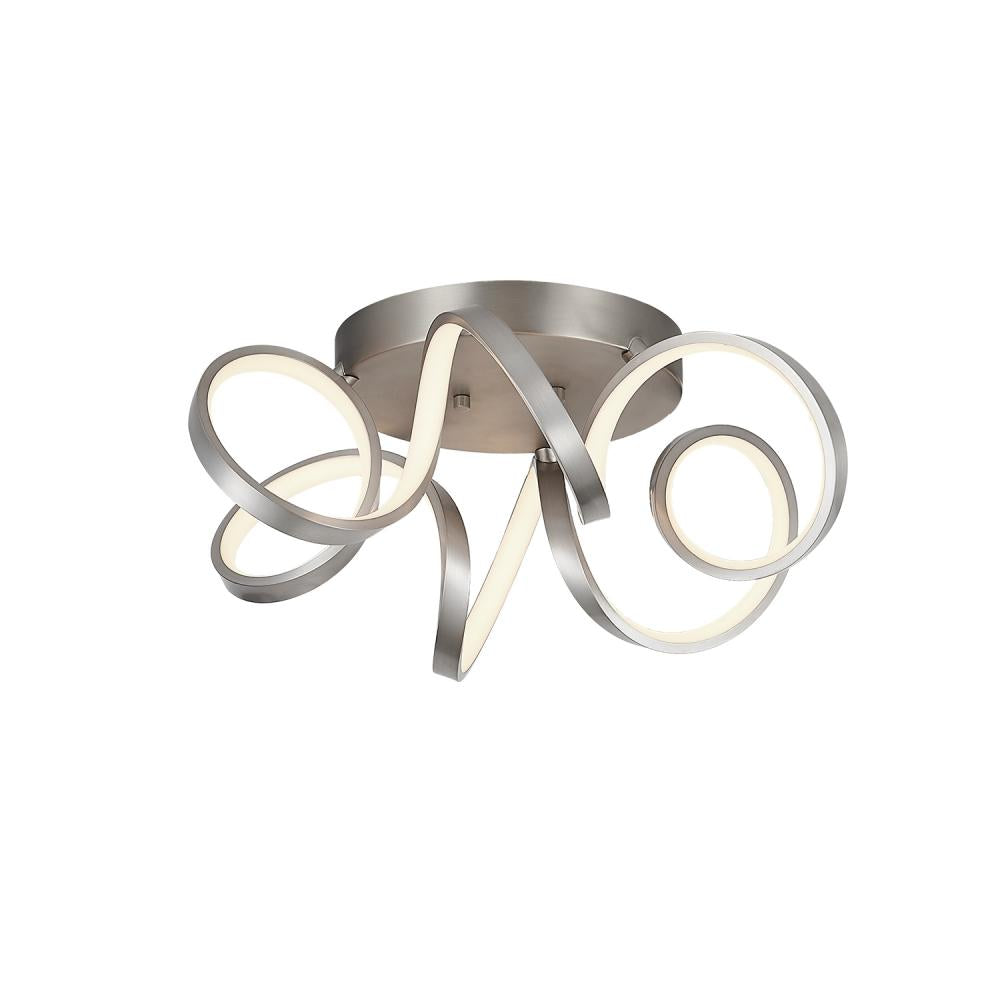 Kuzco Synergy FM93820-AS-UNV Flush Mount, LED, Antique Silver