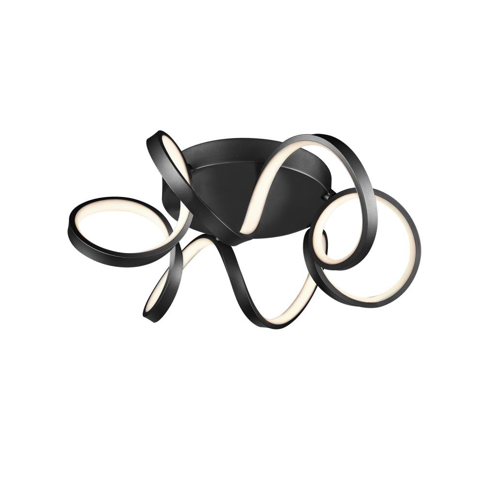 Kuzco Synergy FM93820-BK-UNV Flush Mount, UL Damp Rated, Black