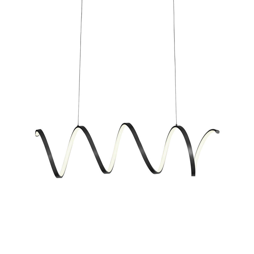 Kuzco Synergy LP93742-BK Linear Pendant, LED, Black