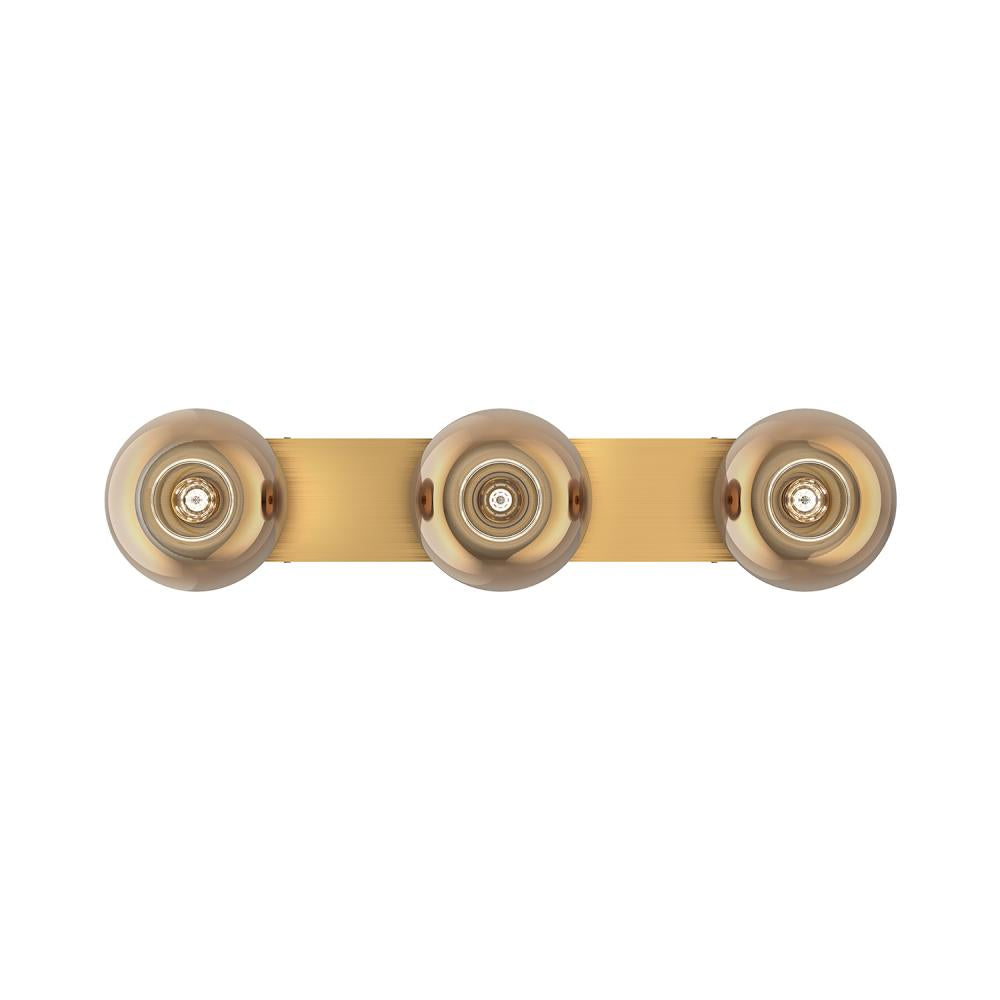 Kuzco Samar VL57532-BG/CP Vanity Light Fixture, UL Damp Rated, Brushed Gold/Copper