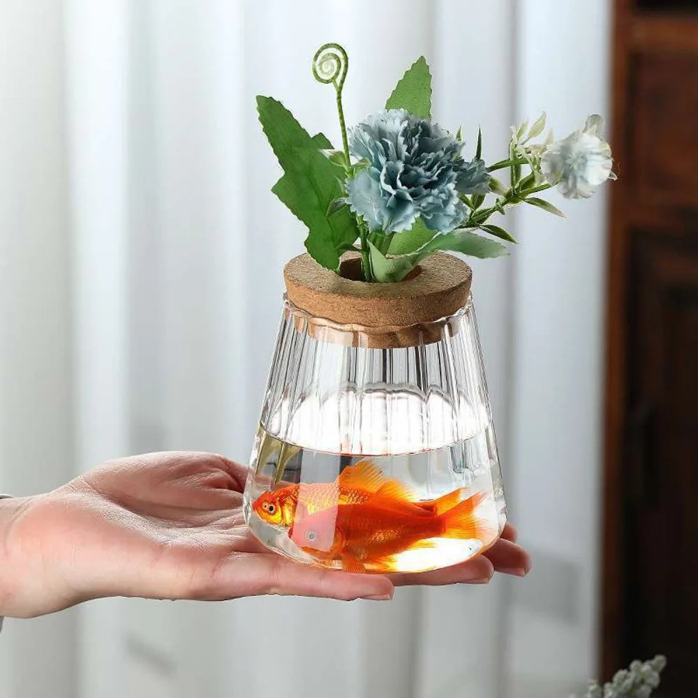 Glass Hydroponic Vase Propagation Station Décor | Aurelia