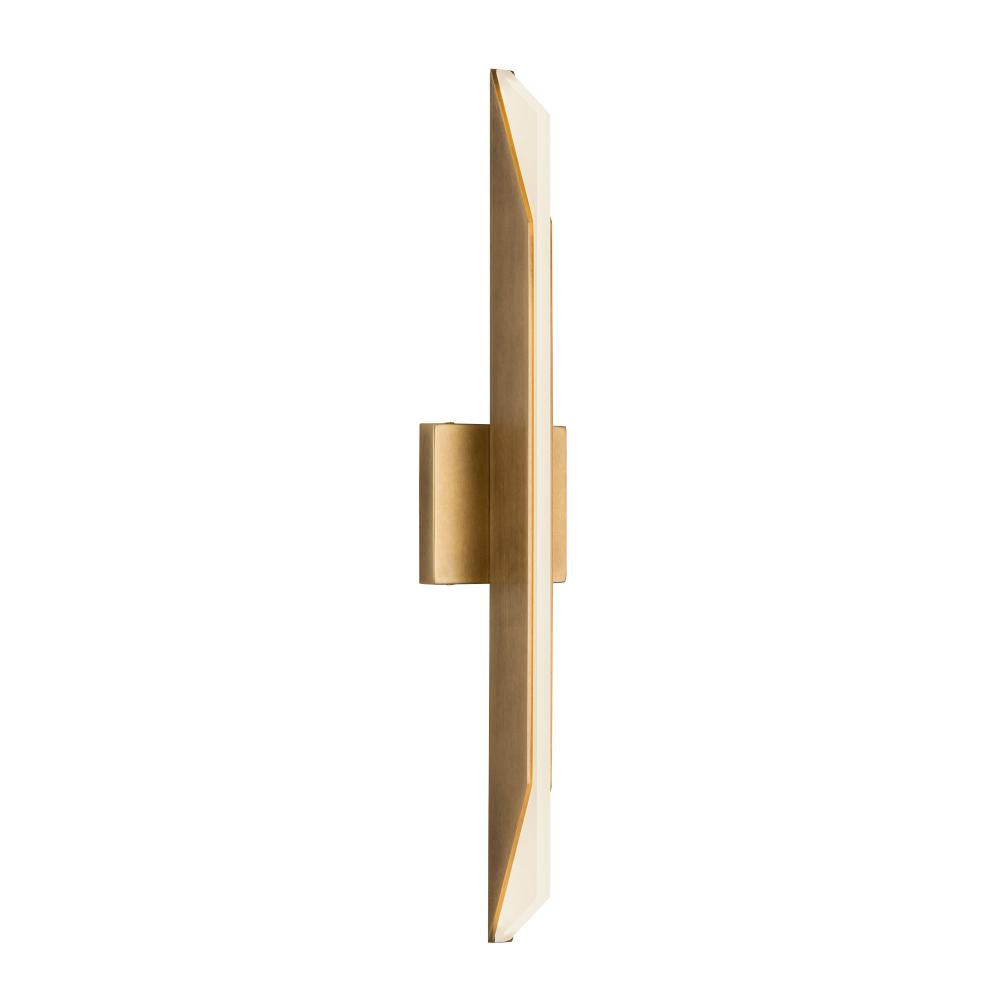Kuzco Tachi VL64225-VB Vanity Light Fixture, UL Damp Rated, Vintage Brass