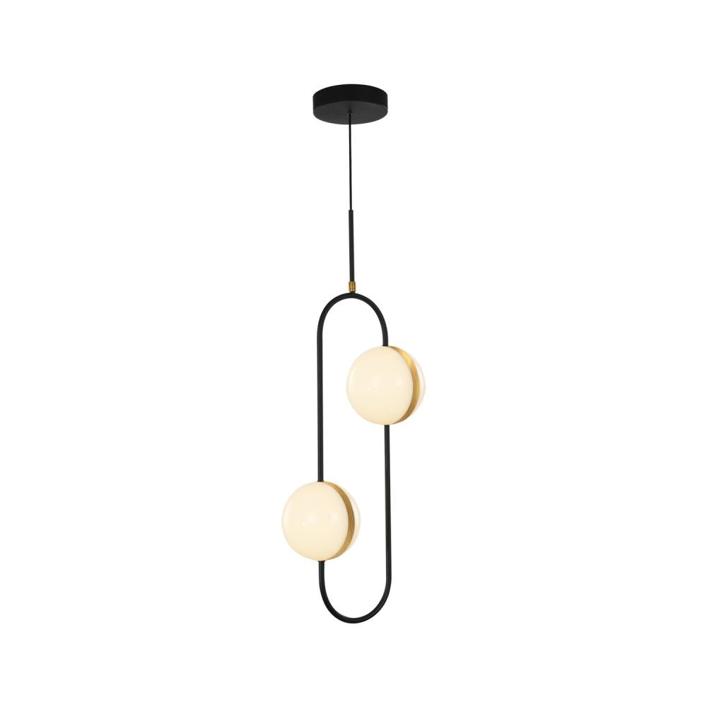 ALORA Lighting Tagliato PD302002MBBG LED Pendant, UL Listed, Matte Black/Brushed Gold